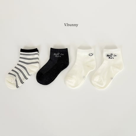 vbunny/17. low socks set S(130-150)-L(180-210)