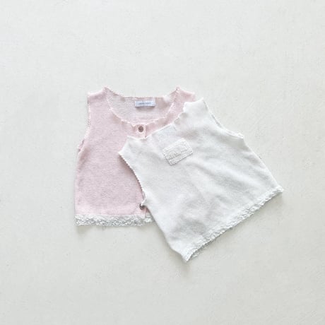 urbanrabbit/132. Lace Knit Sleeveless JS-JM