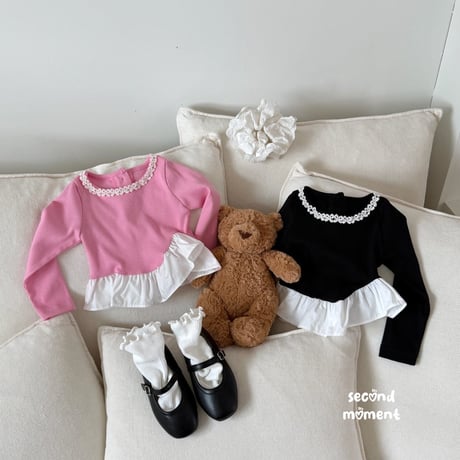 secondmoment/62. peter ribbon T-shirt XS-XL