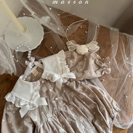 marron/14. peuty ribbon suit 6M-18M