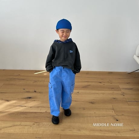 middlename/23. ss two color hood T-shirt JS-JM