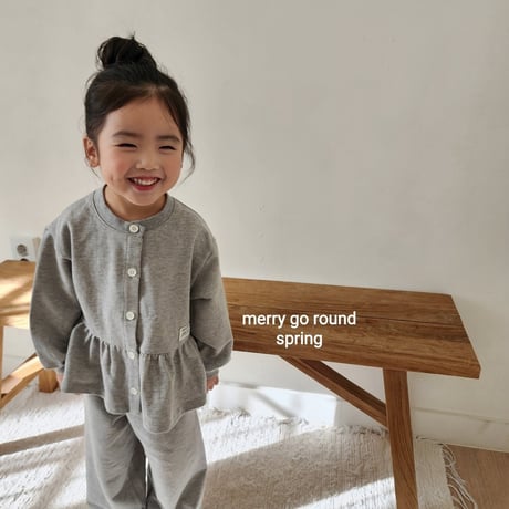 merrygoround/22. roze set cardigan XS-2XL