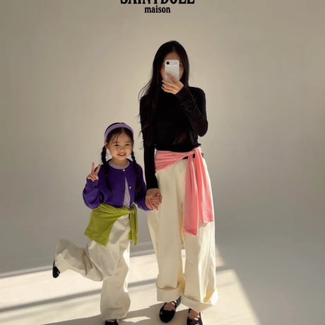 saintdoll/76. cotton wide pants XL-JM