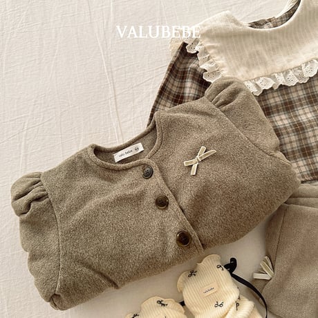 valubebe/95. ribbon puff mojik jacket 6M-S