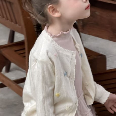 aiai/18. anju embroidery knit cardigan 90-130