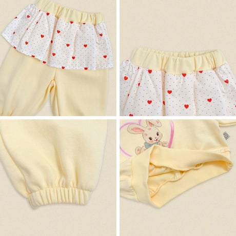 oottbebe/37. cuty rabbit updown set XS(0-1Y)-XL(4-5Y)