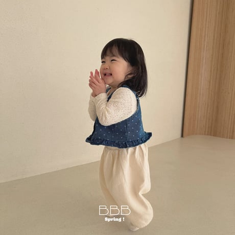 bellabambina/64. bebe heart denim vest 12M-S