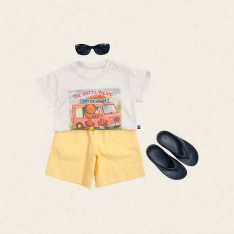 oottbebe/74. otte picnic ( kids ) T-shirt XS(1-2Y)-XL(6-7Y)