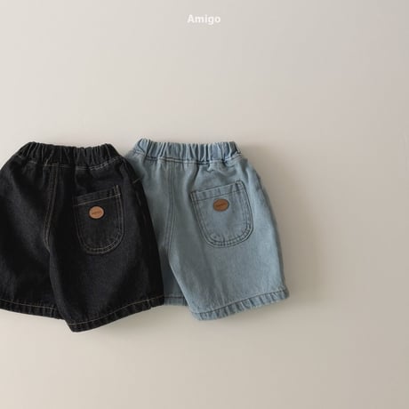 amigo/25. 6bu wide denim pants XS-XL