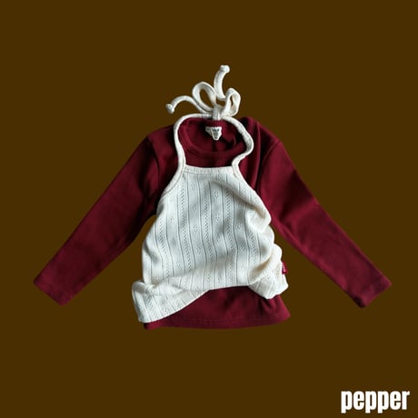 pepper/11. knit ailet holter sleeveless XS-XL