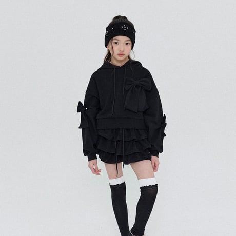 forkchips/23. loss ribbon hood T-shirt M-XL