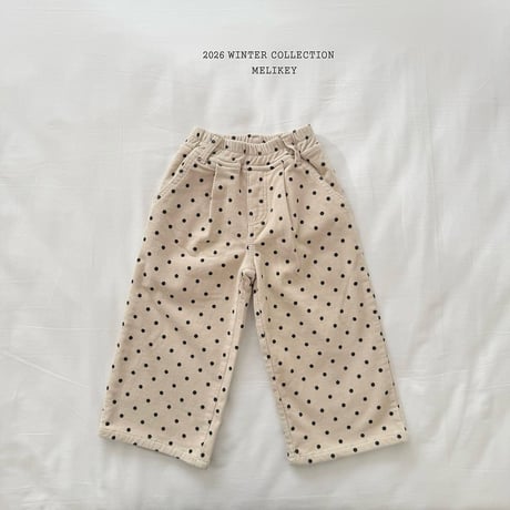 melikey/55. polka_dot corduroy P  XS-XL