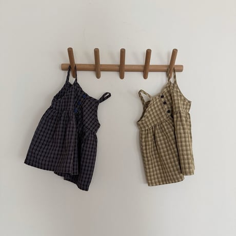 lovin/11. autumn check one-piece 1-11
