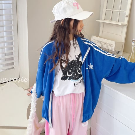 loverosie/22. towel track zipup ( jacket 3XL