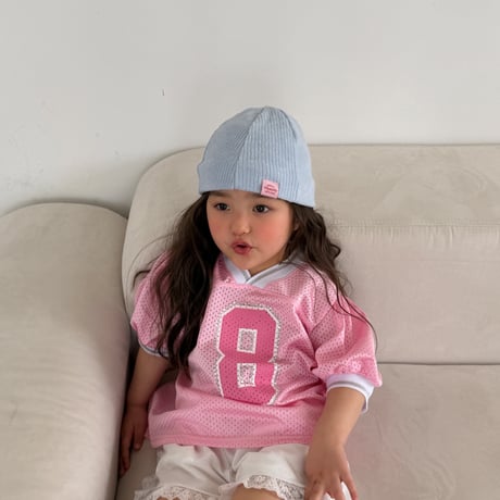 ellymolly/108. mesh puff v neck T-shirt 13-19