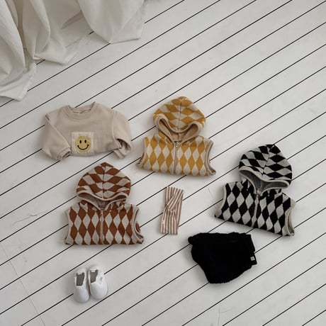 bebeholic/44. dia vest hood S(6-12M)-M(12-18M)