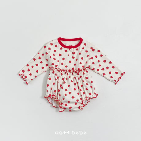 oottbebe/50. strawberry sand set bloomer S(0-6M)-M(6-12M)