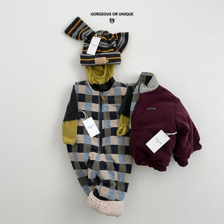 gou/47. rect overalls XS(2-3Y)-XL(6-7Y)