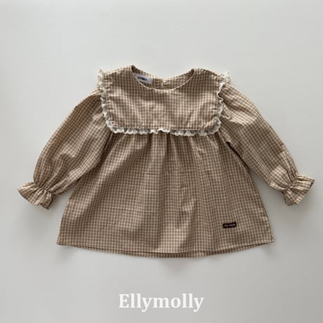 ellymolly/37. musk check blouse 13-15