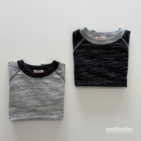 andbutter/45. Slub Line T-Shirt S-XL