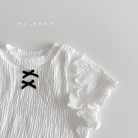 mybebe/19. double fril T-shirt XS-XL
