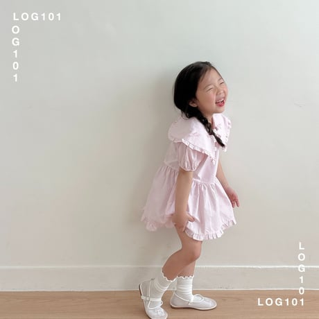 log101/95. ribbon fril one-piece JS-JM