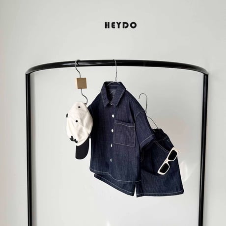 heydo/55. half t denim shirt S-XL