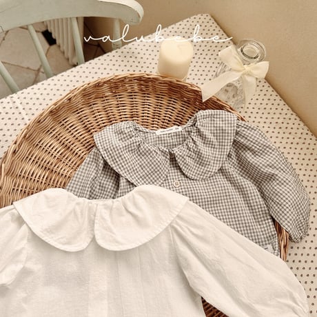 valubebe/66. enni big collar blouse 6M-S