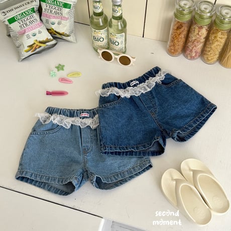 secondmoment/8. zelato denim half pants JS-JL