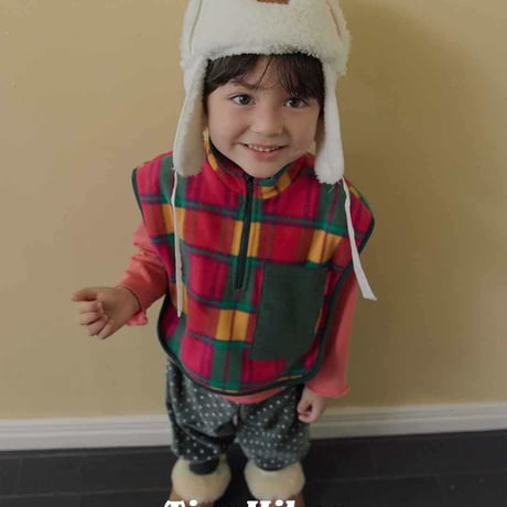 tinyhiker/14. Posh check vest S-XL