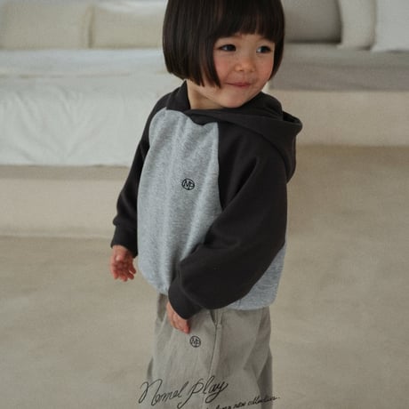 normalplay/42. basic both sides hood T-shirt 12M-L