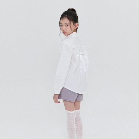 forkchips/33. ribbon punching shirt M-XL