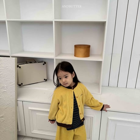 andbutter/42. Two-Tone Terry Cardigan S-XL
