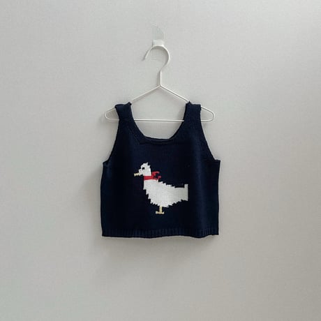 minirobe/28. Duck Knit Vest  S-XL