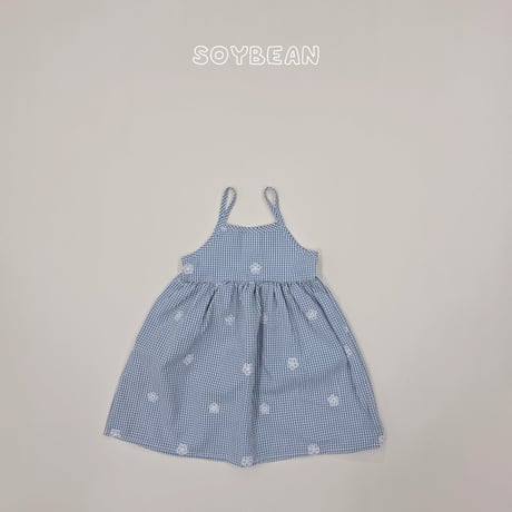 soybean/80. plan ) flower check one-piece JS-JM