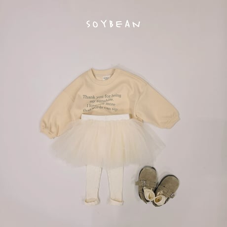 soybean/89. slogan man-to-man XS-XL