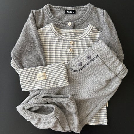 aosta/6. [Knit Cashmere Cardigan] S(1-2Y)-L(3-5Y)