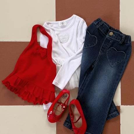 ueo/25. heart denim boots cut JS