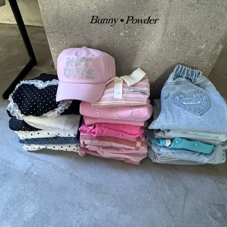 bunnypowder/85. heart denim pants S-XL