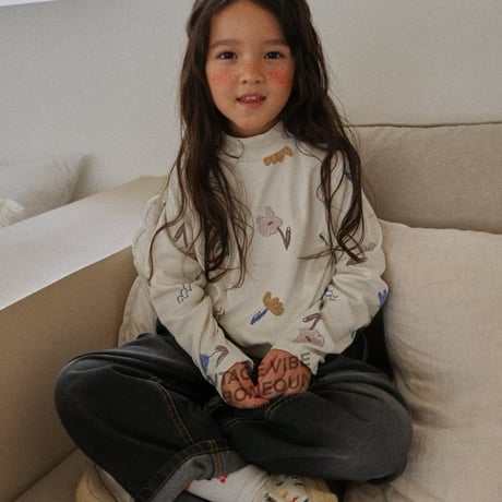 boneoune/105. flower lie T-shirt JS-JL