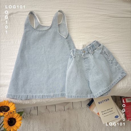 log101/93. st denim one-piece JS-JM