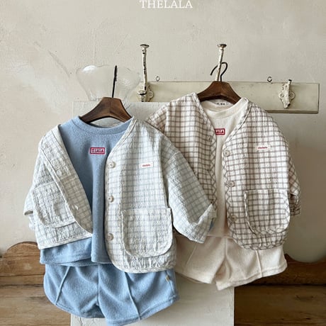 thelala/25. 47 dobi check jacket XS-XL