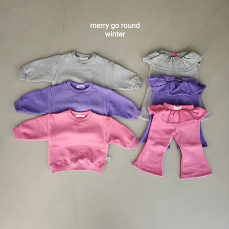 merrygoround/19. pposong bootscut set skirt XS-2XL