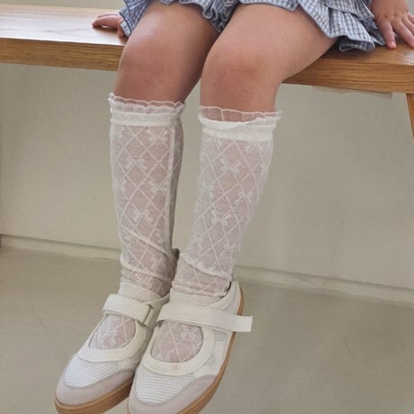 ellymolly/164. Ribbon Leg Socks SOCKS_S-SOCKS_M