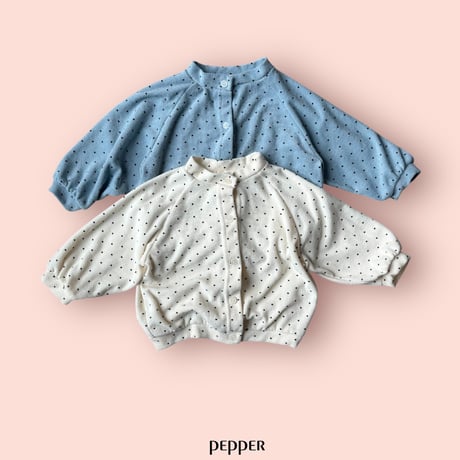 pepper/27. dot terry cardigan XS-XL