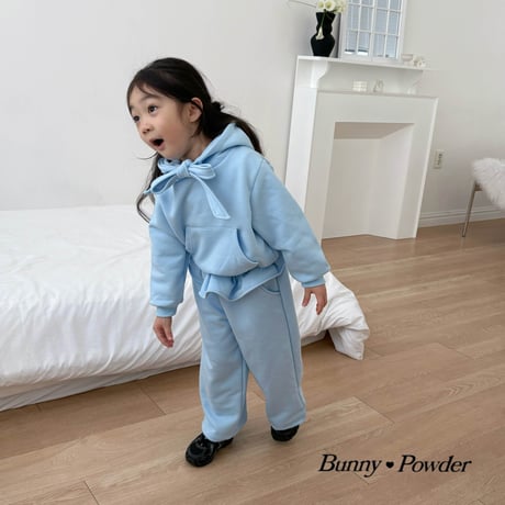bunnypowder/125. ribbon hood man-to-man S-XL