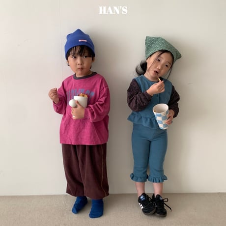 hans/35. cotton stripe T-shirt XS-XL