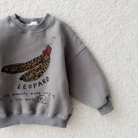 urbanrabbit/39. Leopard Banana Sweatshirt JS-JM