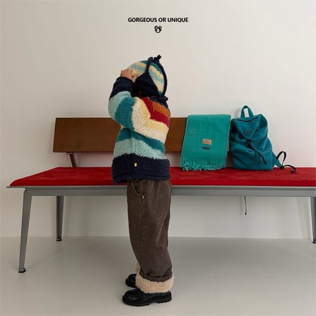 gou/101. colorfully cardigan XS(2-3Y)-XL(6-7Y)