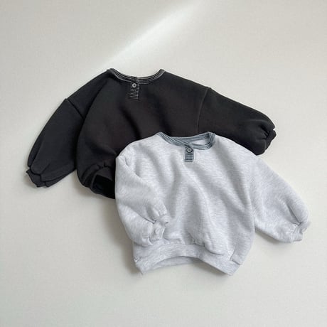 minirobe/11. popo placket sweatshirt S-XL